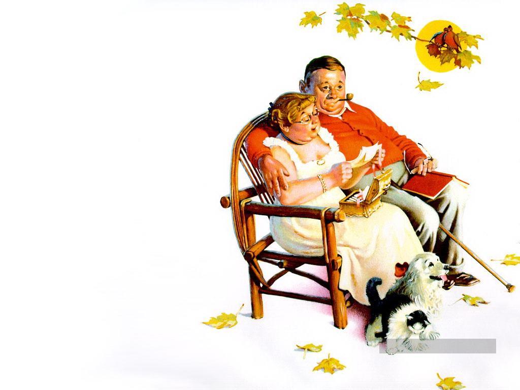 fondly do we remember Norman Rockwell Oil Paintings
